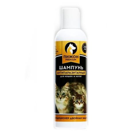 Пижон Шампунь Premium антипаразитарный для кошек и котят