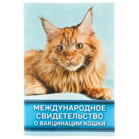Ветеринарный паспорт Сима-ленд Международное свидетельство о вакцинации кошки 10.3 см