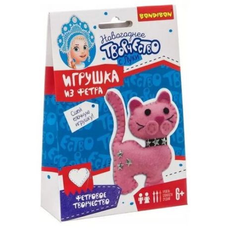 BONDIBON Набор для шитья елочной игрушки Кошка (ВВ3082)