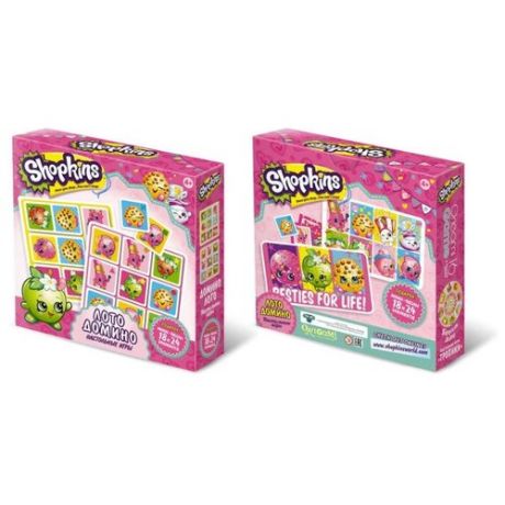 Набор настольных игр Origami Shopkins. Лото, Домино