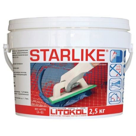 Затирка Litokol Litochrom Starlike 2.5 кг C.560 серый цемент