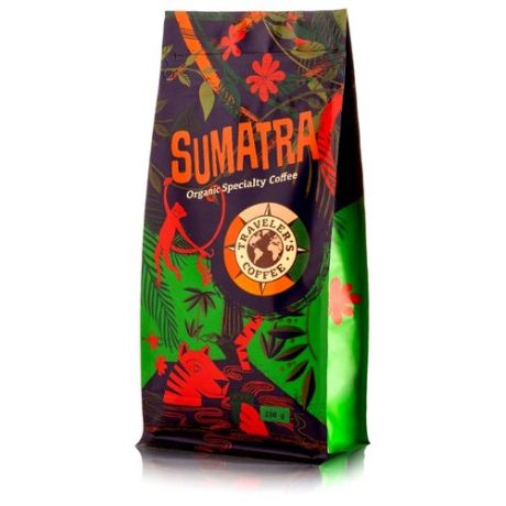 Кофе в зернах Traveler's Coffee Суматра, арабика, 250 г