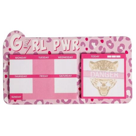 Планинг ArtFox "Girl PWR" 4947692, 60 листов, розовый