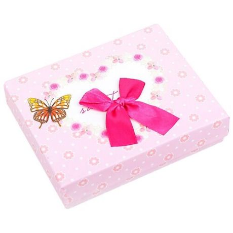 Коробка подарочная Yiwu Zhousima Crafts 3006995 / 3006996 12 х 3.5 х 14 см розовый