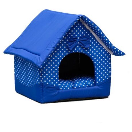 Домик для собак и кошек Сима-ленд Нежность (1657983/1657985) 34х32х37 см голубой