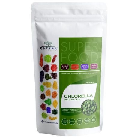 Pattra Organic Хлорелла Broken Сell таблетки 50 г