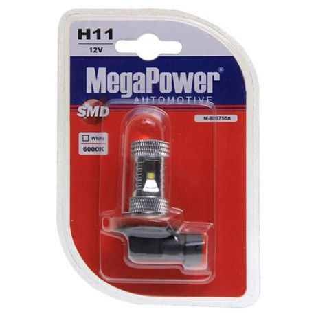 Лампа автомобильная светодиодная MegaPower M-80575бл H11 12V 1 шт.