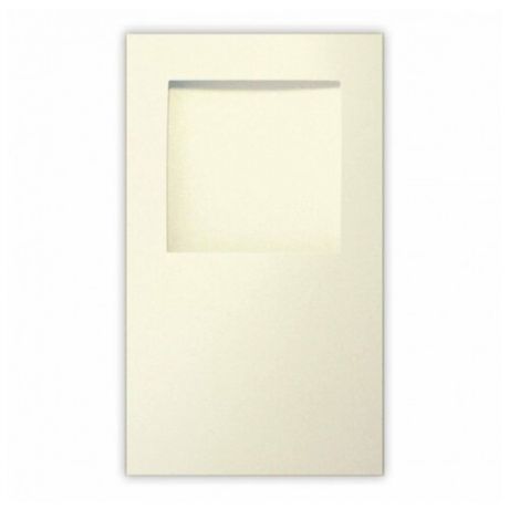 Заготовка для создания открыток Лоза 9.6x16.2 см, 1 лист, тройная "Квадрат" белая перламутровая