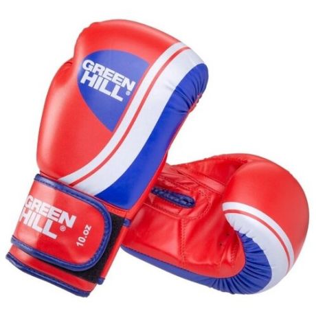 Боксерские перчатки Green hill Knockout (BGK-2266) красный 10 oz