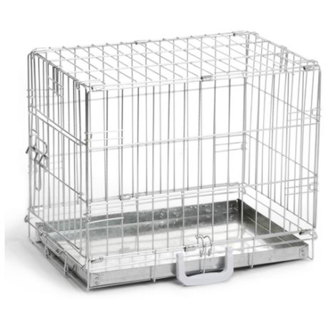 Клетка для собак Beeztees Bench 1-door, zinc plated 715745 49х36х40 см серый