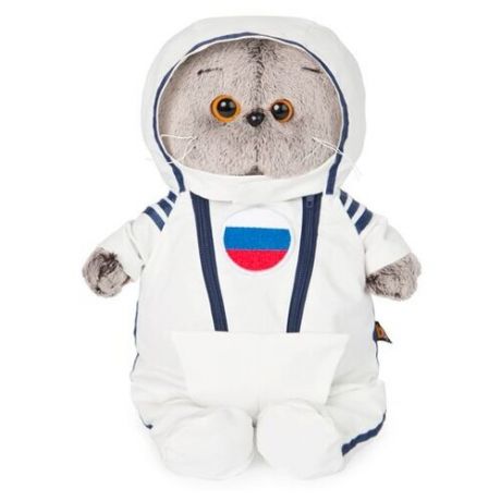 Мягкая игрушка Basik&Co Кот Басик в костюме космонавта 22 см