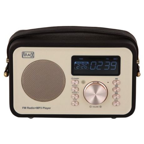 Радиоприемник Max MR-350 бежевый/коричневый