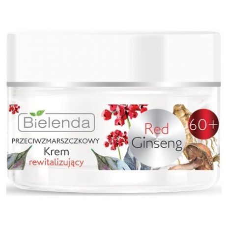 Bielenda Red Ginseng Восстанавливающий крем для лица против морщин 60+ день/ночь, 50 мл