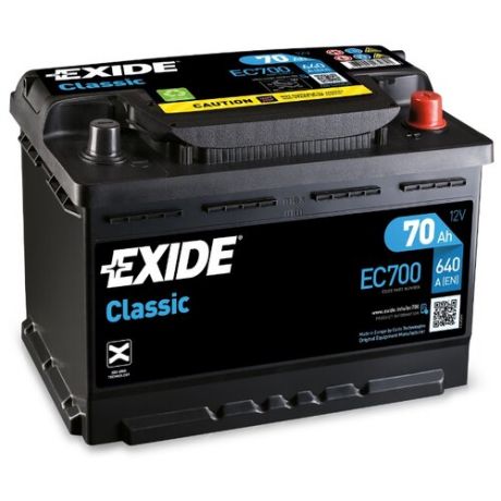 Автомобильный аккумулятор Exide Сlassic EC700