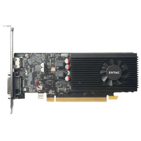 Видеокарта ZOTAC GeForce GT 1030 1227Mhz PCI-E 3.0 2048Mb 6008Mhz 64 bit DVI HDMI HDCP Retail