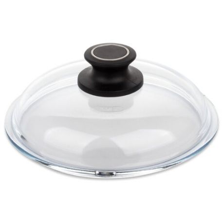 Крышка AMT Gastroguss для кастрюли/сковороды стеклянная Glass Lid 020 (20 см) прозрачный/черный