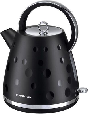 Чайник электрический MAUNFELD MFK-647 BK черный с хромированными элементами