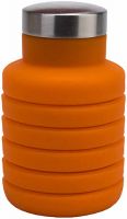 Бутылка для воды Bradex TK 0268 складная с крышкой, 500 мл, оранжевая