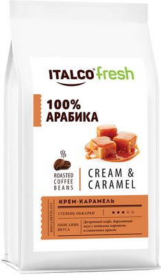 Кофе зерновой Italco Крем-карамель (Cream & Caramel) ароматизированный 375 г