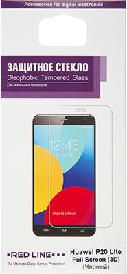 Защитное стекло Red Line Huawei Honor 20 lite Full Screen (3D) tempered glass FULL GLUE черный
