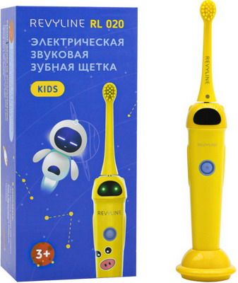 Зубная щетка электрическая детская Revyline RL 020 Kids желтая