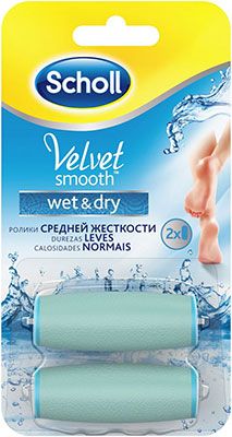 Сменные ролики Scholl Velvet Smooth Wet&Dry средней жесткости