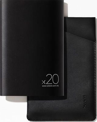 Внешний аккумулятор Xiaomi SOLOVE 20000mAh с кожаным чехлом (A8-2 Black)