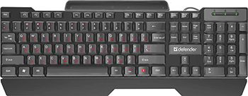 Клавиатура проводная Defender Search HB-790 RU черный полноразмерная (45790)