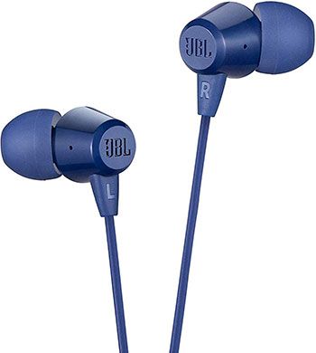 Наушники проводные JBL C50HI BLU синий