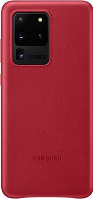 Чехол (клип-кейс) Samsung S20 Ultra (G988) LeatherCover red EF-VG988LREGRU