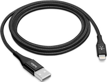 Кабель Belkin USB папа/8-pin lightning папа 1 2м черный (F8J207BT04-BLK)