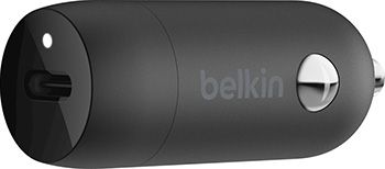 Автомобильный адаптер Belkin 18 Вт USB-C PD (F7U099btBLK)