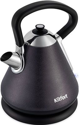 Чайник электрический Kitfort KT-697-1 чёрная кожа