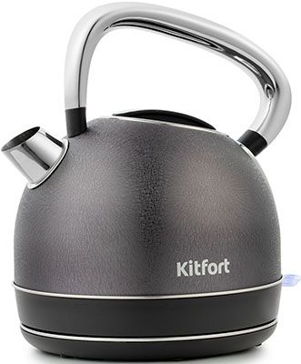 Чайник электрический Kitfort KT-696-4 чёрная кожа