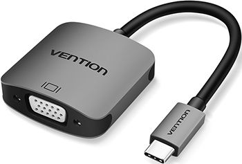 Мультимедиа конвертер Vention USB Type C M/VGA 15F Серый (CGMHA)