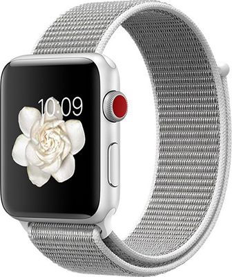 Ремешок для часов Eva для Apple Watch 42/44 mm Серый/Белый (AWA009WS)