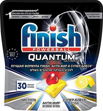 Капсулы FINISH д/пмм 3120271 30 шт Лимон дойпак Quantum Ultimate