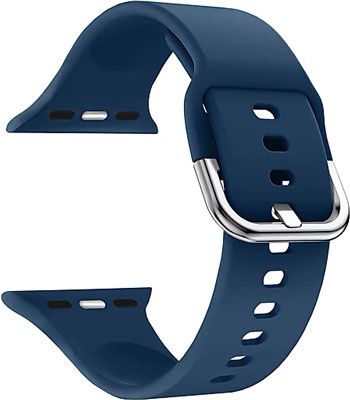 Силиконовый ремешок Lyambda для Apple Watch 42/44 mm AVIOR DSJ-17-44-BL Blue