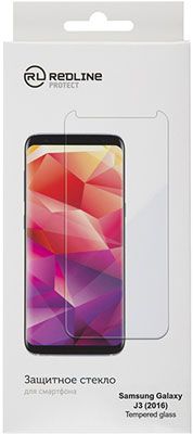 Защитное стекло Red Line для телефона Samsung Galaxy J3 (2016) tempered glass