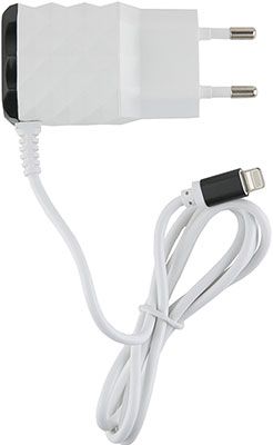Сетевое зарядное устройство Red Line 2 USB и 8pin для Apple (модель NC-2.1AC) 2.1A черный