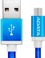 Кабель ADATA microUSB - USB, 1 м, Blue (AMUCAL-100CMK-CBL)