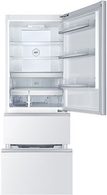 Многокамерный холодильник Haier A3FE 742 CGWJRU белое стекло