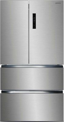 Многокамерный холодильник Ginzzu NFK-470 стальной