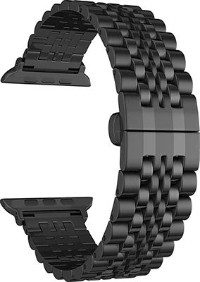 Ремешок для часов Lyambda из нержавеющей стали для Apple Watch 38/40 mm CASTOR DS-APG-04-40-BK Black