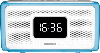 Радиочасы Telefunken TF-1705UB (голубой с белым)