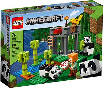 Конструктор Lego Minecraft Питомник панд 21158