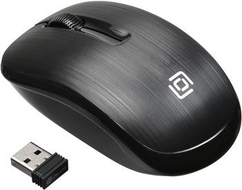 Беспроводная мышь Oklick 525MW черный оптическая (1000dpi) беспроводная USB (2but)