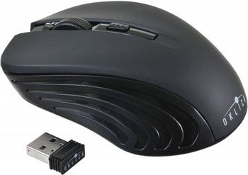 Беспроводная мышь Oklick 545MW черный/черный оптическая (1600dpi) беспроводная USB (3but)