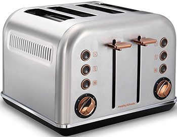 Тостер Morphy Richards 4 slices Accents Rose Gold and Brushed