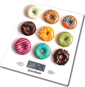 Кухонные весы Endever Skyline KS-521 рисунок Пончики